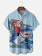 Men's Christmas Funny Graphic Short Sleeve Hawaiian Shirt